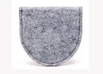 Light Grey Handmade Felt Coin Bags 11.5*9.5 Cm Small Felt Bags