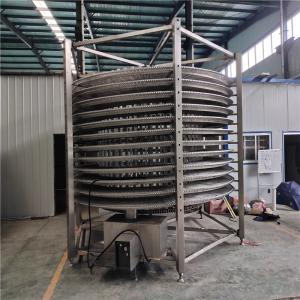 China Spiral Buffer Tower Flexible Chain Conveyor System for Beverage Industry factory