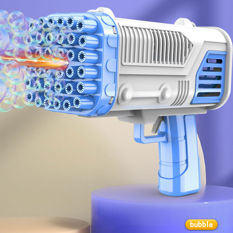 36 Hole Bubble Gun Rocket Launcher Colorful Lights for Children Age Range 2 to 4 Years