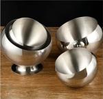 Unbreakable noodle soup bowl Double Wall Stainless Steel Bowls Pasta Serving
