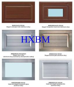 China Residential Horizontal Aluminium Garage Doors With Automatic Safety Protection Device factory