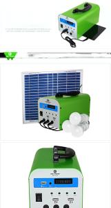 China Mobile solar small system with player radio household emergency lighting power supply factory