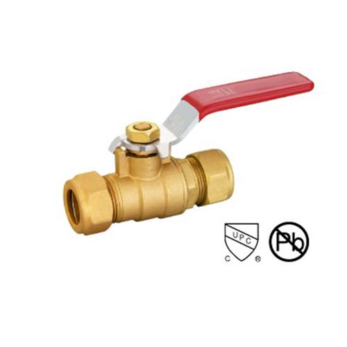 China 1/2–1″  Brass Ball Valve With COM X COM Forged With Compression factory
