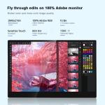 Viewing Angle 85/85/85/85 15.6 Inch 4K Portable Monitor Touchscreen 600