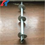 Galvanized Solar Helical Earth Anchors Screw Helix Pile Foundation Customized