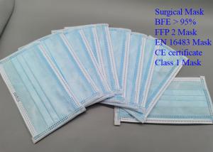 China Disposable Face Surgical Medical Mask Latex Free Round Earloop Easy To Decompose factory