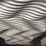 Acoustic Ceiling Metal Building Facades Aluminum Baffle Wave Ceiling