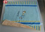 Animal Embroidery Micro Mink Quilted Throw for Baby Microfiber Autumn Winter