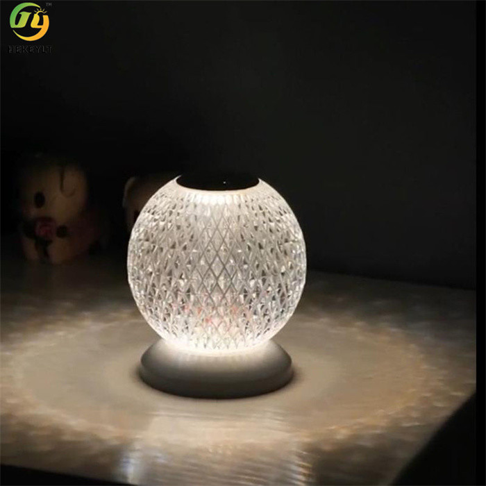 USB Wireless LED Bedroom Bedside Table Lamp Modern Moon Night Lights