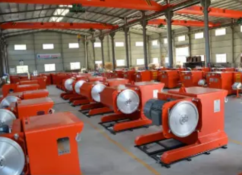 Diamond wire saw machine