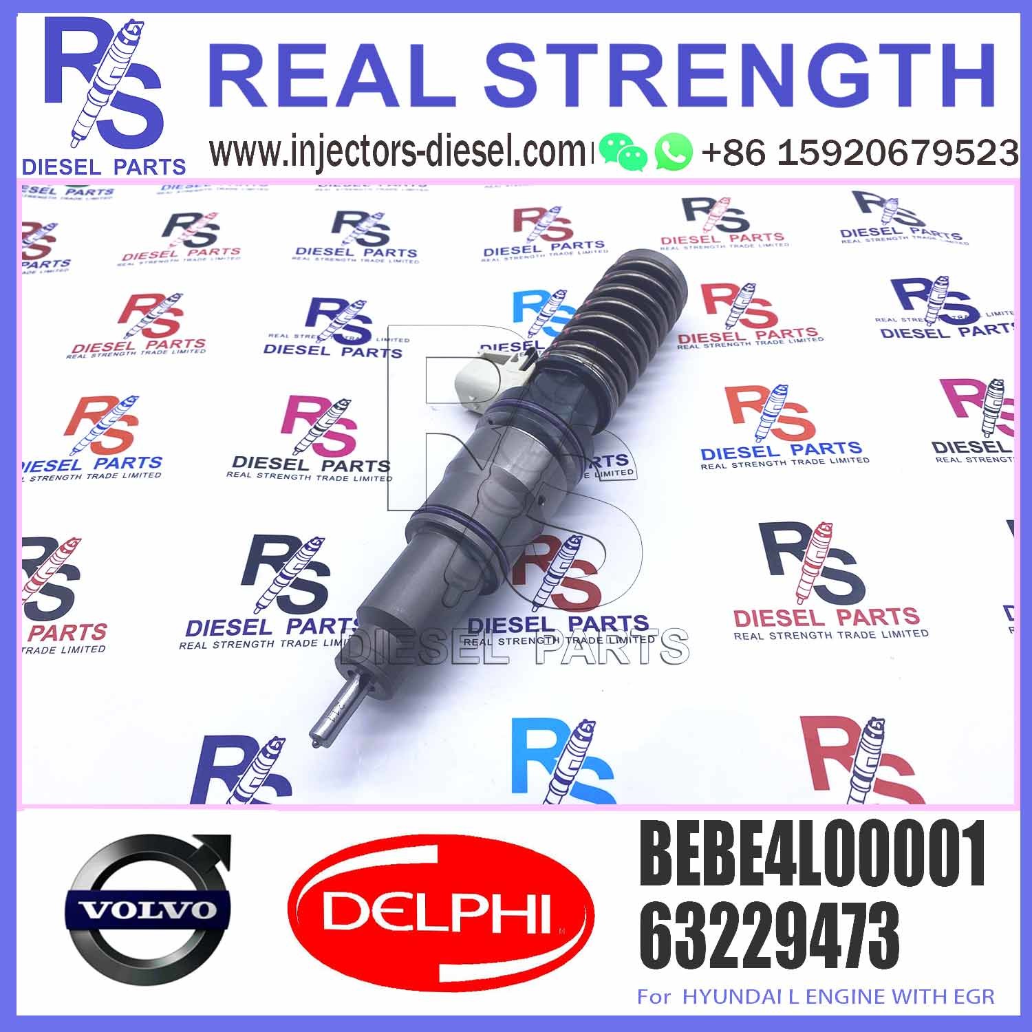4 Pin Nozzle Assembly Diesel Electronic Unit Fuel Injector BEBE4L00002 BEBE4L00001 For Diesel Engine