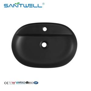 China Made In China AB8475 Bathroom Sanitary Ware Sinks Matt Black Bowl  Above Counter Basins on sale