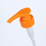 33/410 Orange Lotion Pump Head for Shower Gel Bottles and Shampoo Bottles for
