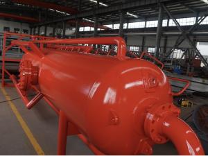 China Anti Corrosion Bottom Sealing Mud Gas Separator Vertical Poor Boy Degasser factory