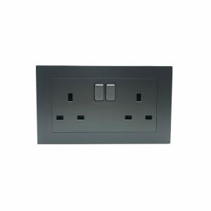 China British Standard 146mmx86mm Double Outside Socket 13A 250V factory