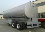 2 Axles Stainless Stee Water Tank Semi Trailer For Health Water Transport 30T-