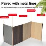 5MM 8MM Wood Grain Wood Veneer Bamboo Charcoal PVC Wall Panel