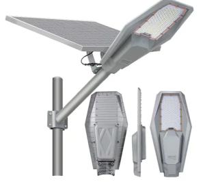 China Time Control Solar Powered Street Lights 100W 200W 300W 400W Led Roadway Lamp factory
