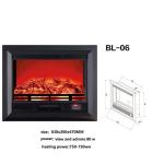 Multifunctional 750-1500W Indoor Decorative Wall Insert Electric Fireplace for