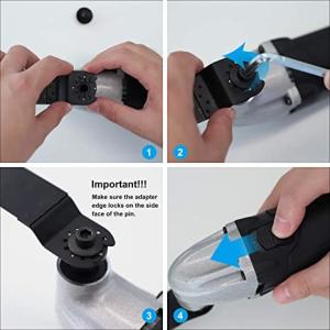 20 Pcs Oscillating Tool Blades - Professional Universal Oscillating Saw Blades,