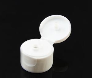 China Silk Screen Printing Plastic Flip Top Caps Smooth Surface Hot Stamping For Liquid Soap factory