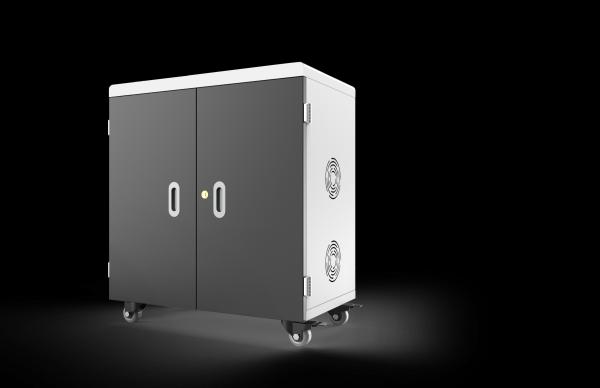 China 36 Ports USB Charging Cart with 8S Security Protection and 4 Wheels with Brake for Schools factory