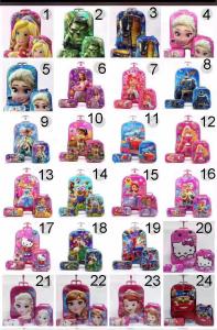 China 2017 HOT SALE 5D 6D 7D Children Trolley 3 pcs factory