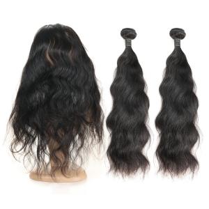 China Authentic Smooth 360 Frontal Brazilian Curly 2 Bundles Human Virgin Hair factory