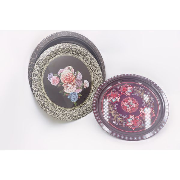 China 30cm Wedding restaurant events flower design bone plate for party  decorative wedding dish set factory