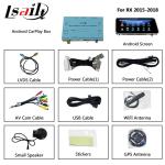 Lsailt 12.3 Inch Android Car Multimedia Carplay Screen For Lexus RX350 RX450H