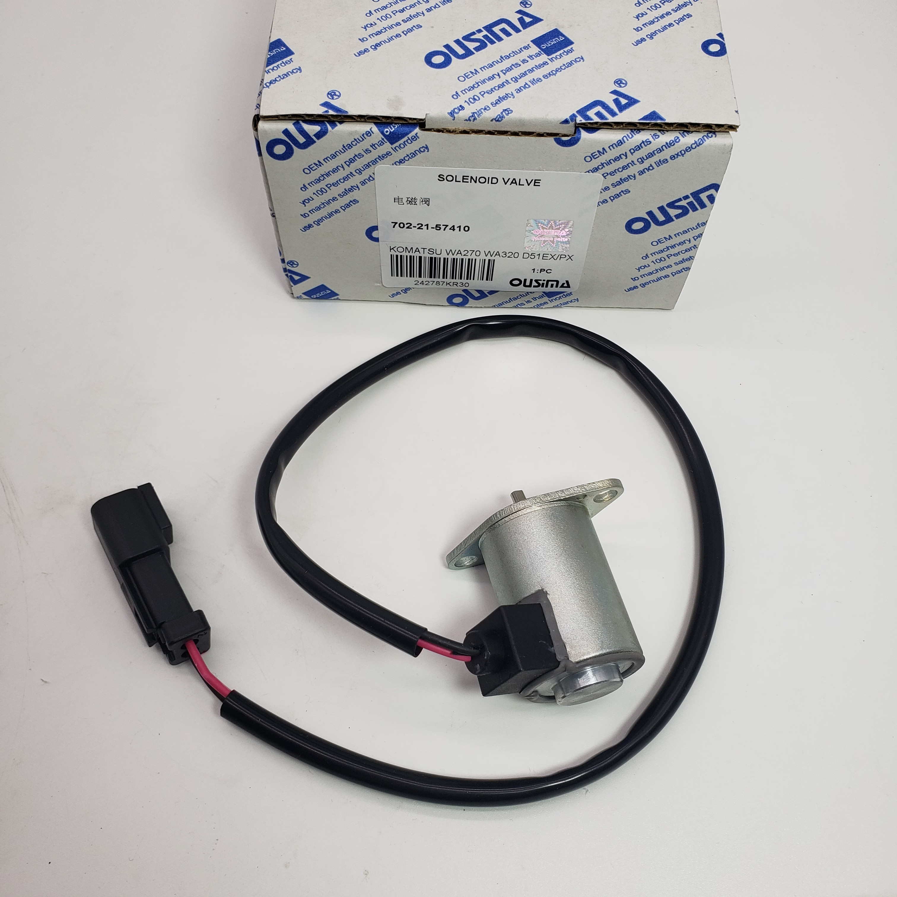 Solenoid Valve 702-21-57410 For KOMATSU PC220 PC40MR WA250 HM300