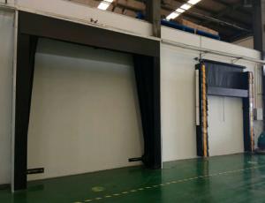 China Warehouse Container Inflatable Dock Shelter With High Seal Insulation In Food Industry Cold Storage factory