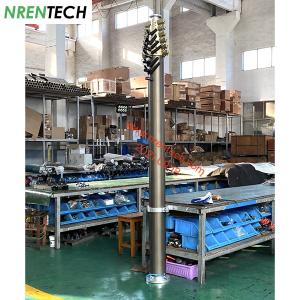 China 12m mobile telescopic mast 30kg payloads 2.55m closed height-pneumatic lifting factory