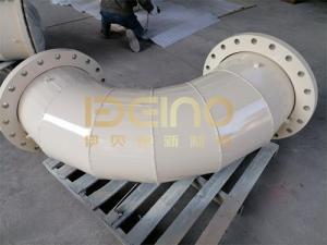 China Misaligned Design Alumina Ceramic Pipe Ceramic Lined Pipe Elbows factory