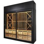 201 304 316 316L Stainless Steel Wine Cabinet Black Home Glass Cabinet