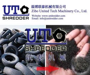 China Tire recycling machine/Two rotor crusher/Scrao tire slice cutter/Waste tire cutting/Tyre crushing machine/Tyre shredder factory
