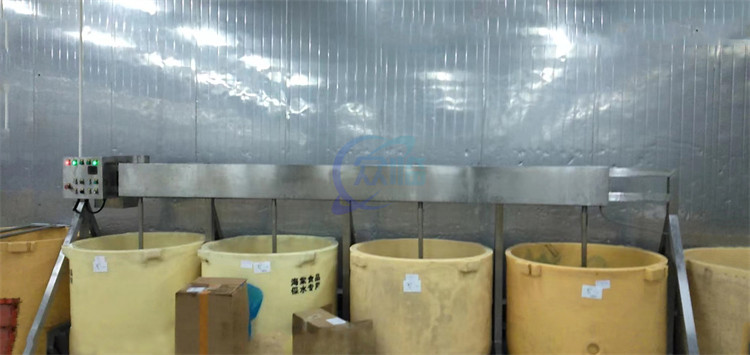 Anti Corrosion Soaking Machine Practical 1.1KW For Seafood Processing