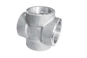 China Forged SS High Pressure Pipe Fittings Cross Tee With Pressure 3000lbs 6000lbs 9000lbs factory