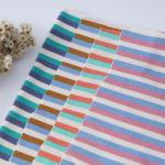 Thick And Warm Striped Material Fabric Skin Friendly Texture For French Terry