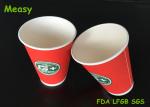 Red Single Wall Disposable Paper Coffee Cups For Christmas Holiday Wholesale