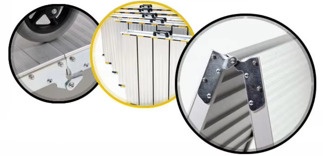 Foot Portable Aluminum Alloy Folding Customized Adjustable Motorcycle Walk Electric Wheelchair Ramp For Car