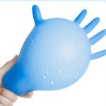 Puncture Proof S M L XL Blue Medical Nitrile Gloves Alkali Resistance