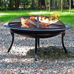 Outdoor Patio Backyard Garden Bonfire Camping Round Metal Fire Pit Bowl with