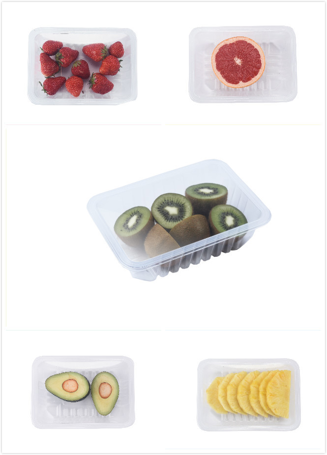 Vertical Style Fruit Vegetable Packing Machine MAP Tray Sealing Equipment
