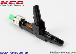 China Single Mode Fiber Optic Fast Connector FTTA FTTB FTTO Black For FTTH Drop Cable factory