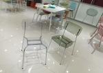 Resin Clear Acrylic Dining Chairs Less Bubbles Plastic Wedding Chair