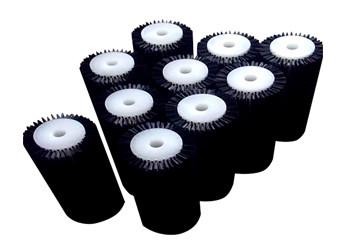 Black Nylon Bristle Solar Panel Cleaning Brush Roller Industrial Glass Cleaning