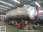 Aluminum Alloy Wheat Flour Bulk Tanker with Tipping Hydraulic Cylinder (6000USG