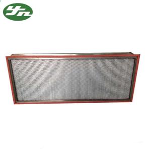 SS 304 HEPA Air Filter Resistance High Temperature For High Temp Clean Area
