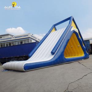 China PVC Tarpaulin Outdoor Inflatable Water Toys Floating Water Slide Climbing Wall Tower For Sea factory